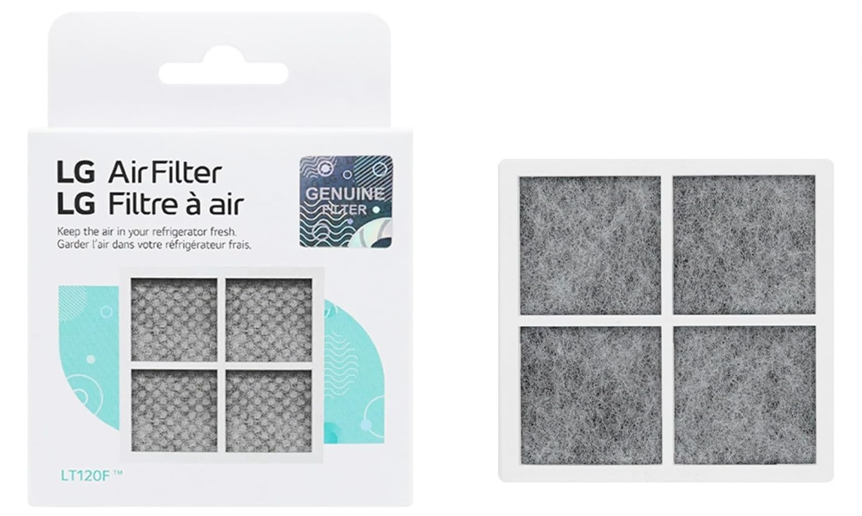 LG 6 Month (LT120F) Replacement Refrigerator Air Filter, 3 Count (Pack of 3), White